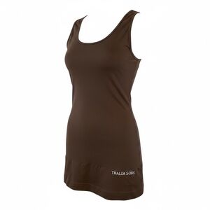 Thalia Sodi Brown Sleeveless intimates top shape wear large stretch